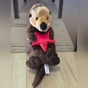 Aurora World Realistic Otto Sea Otter with Red Starfish